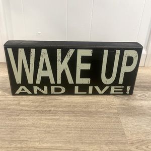 “WAKE UP AND LIVE!” Trendy Room Decor